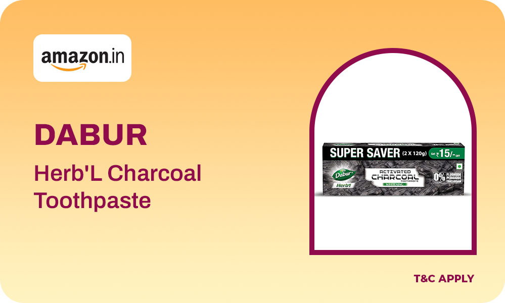 DABUR Herb'L Activated Charcoal Toothpaste