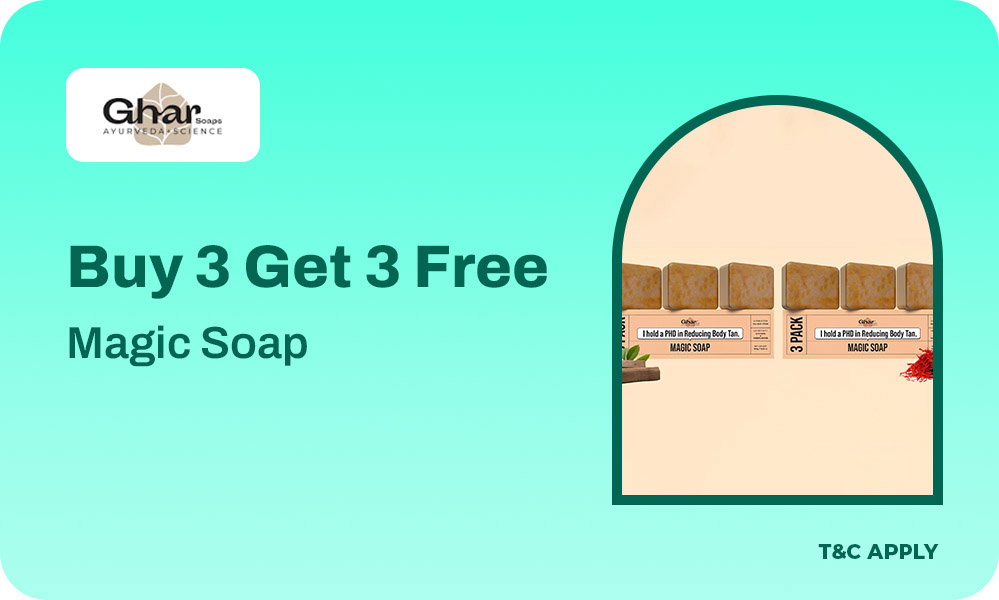 Ghar Soap Buy 3 Get 3 FREE