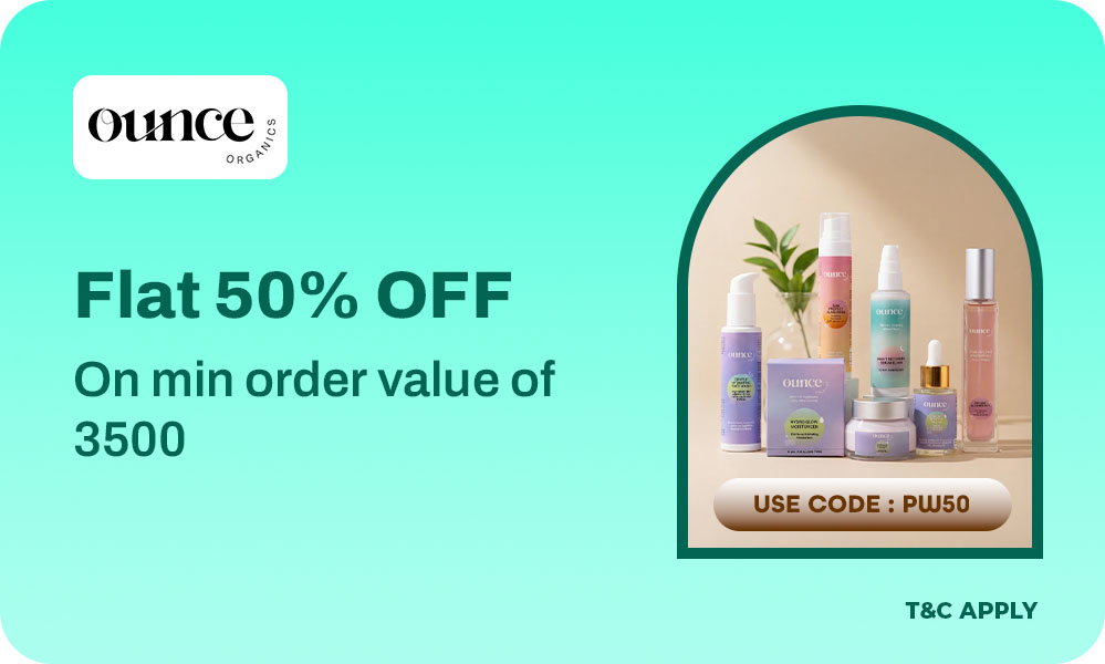 Flat 50% OFF On A Minimum Purchase of ₹3,500