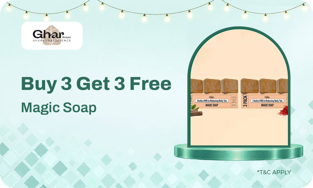 Ghar Soap Buy 3 Get 3 FREE