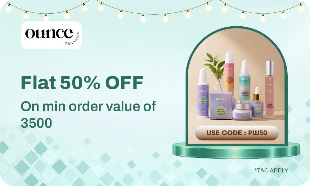 Flat 50% OFF On A Minimum Purchase of ₹3,500