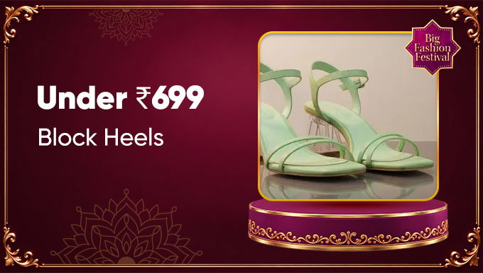Block Heels Collection | Elegant Styles Under ₹699