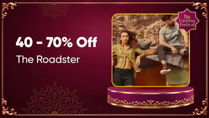 Roadster Fashion | 40–70% Off on Trendy Apparel