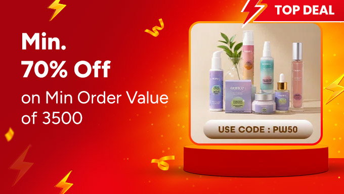 Flat 50% OFF On A Minimum Purchase of ₹3,500