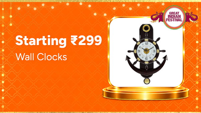 Wall Clocks | Stylish Designs Starting at ₹299