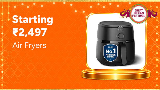 Air Fryers | Smart Cooking Starting From ₹2,497