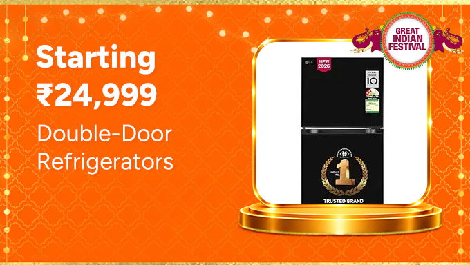 Double-Door Refrigerators | Spacious Models From ₹24,999