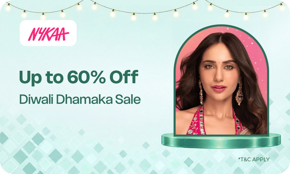 DIWALI DHAMAKA SALE IS LIVE - Get Upto 60% OFF On Beauty Products