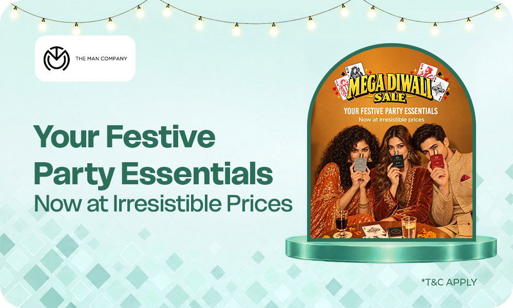 The Man Company Mega Diwali Sale - Buy 3 Perfumes At ₹599 + Free Gift & More
